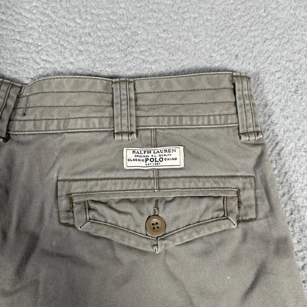 Polo Ralph Lauren Cargo Shorts Mens 36 (Fits 35) Green Gray 10